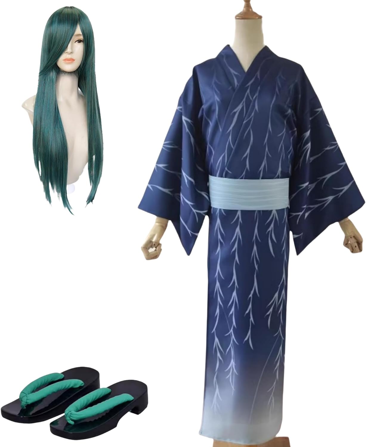 にっかり青江 軽装コスプレ (ウィッグ＆下駄付き) Amazon.co.jp: [マルユリヤ] M 刀剣乱舞 にっかり青江 軽装 コスプレ